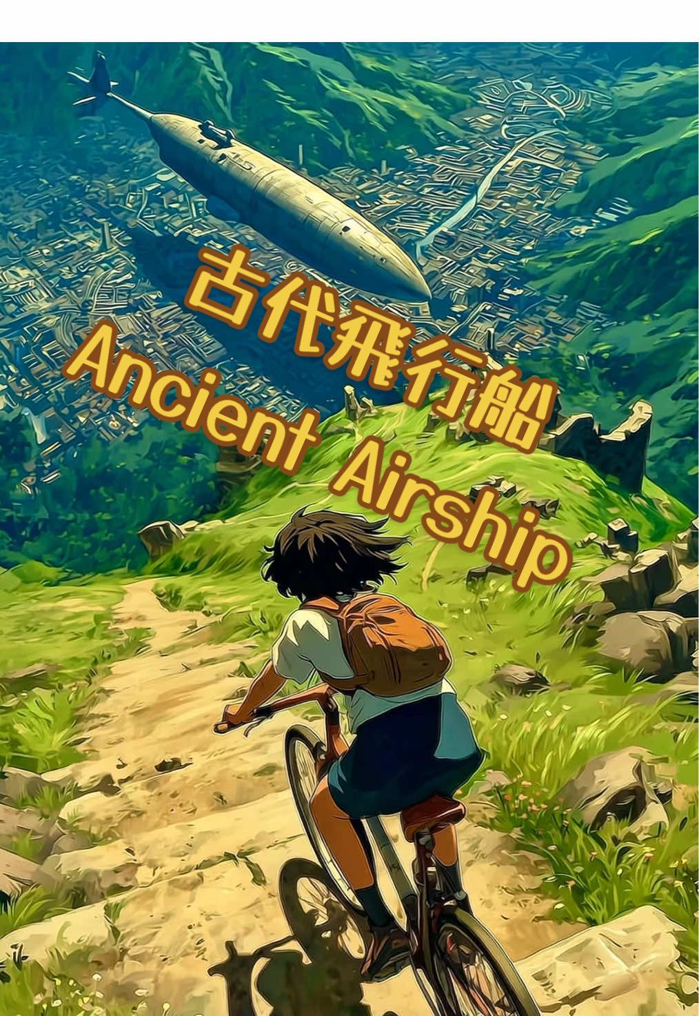 古代飛行船を見つけた! Found an Ancient Airship! #AIアニメ #ジブリ #自転車 #bicycle #faded 