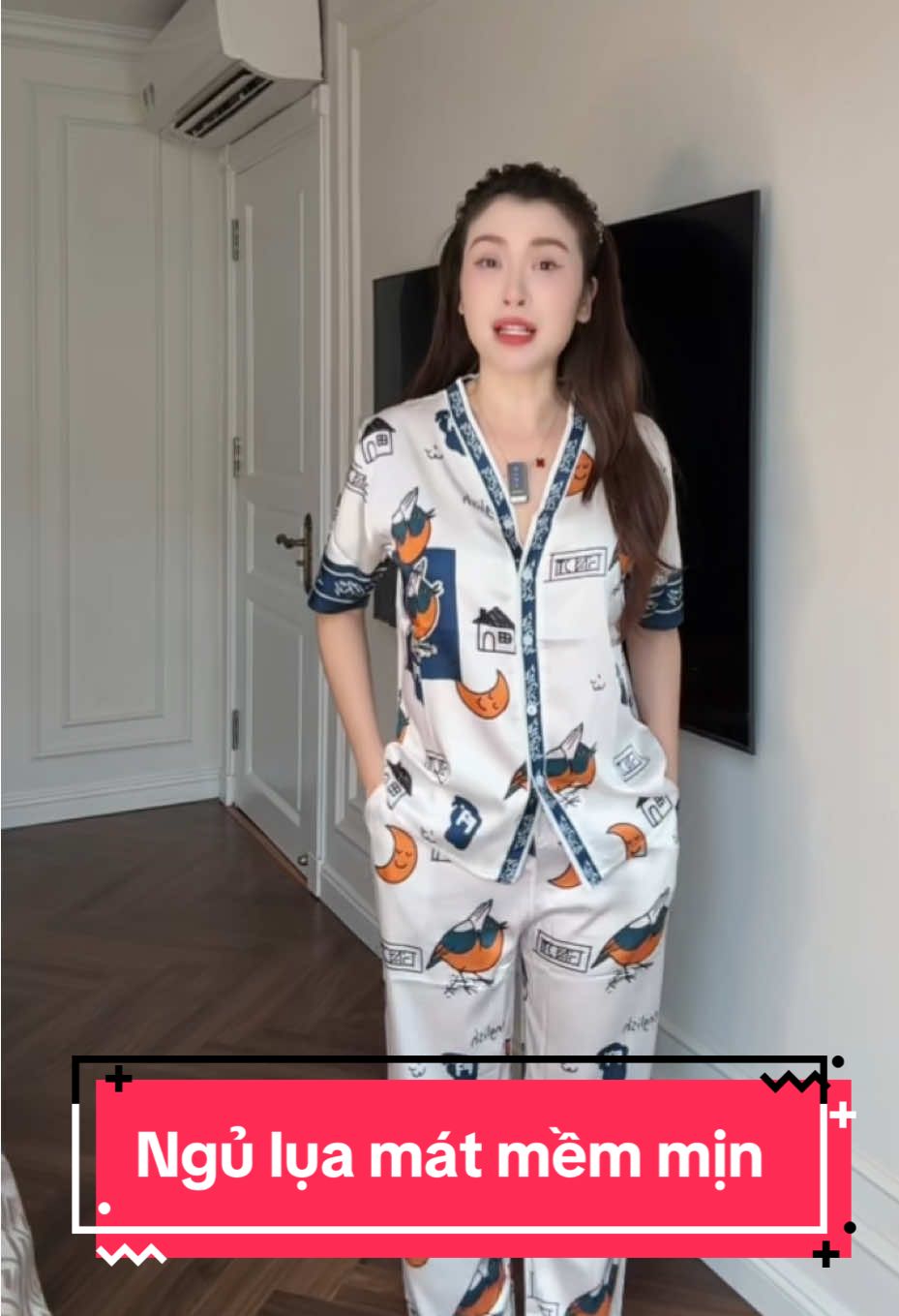 bộ đồ piRama lụa mát mềm mịn#x#xuhuong2025🛍️x#xuhuongm#me4conb#bongu