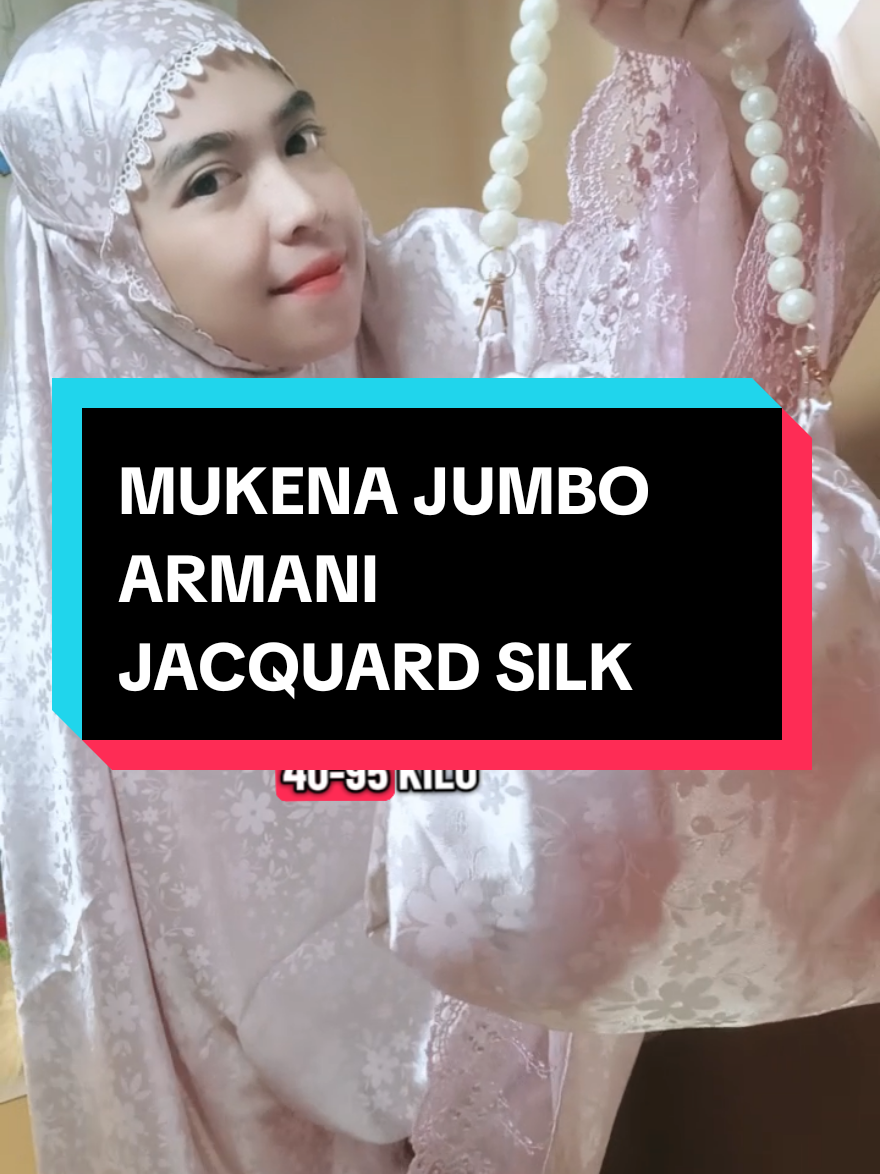 MUKENA JUMBO BAHAN ARMANI JACQUARD SILK #fyp#fypviralシ#mukenajumbo 
