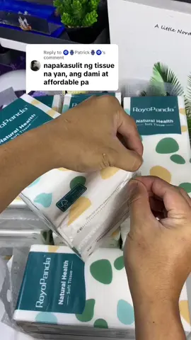 Replying to @🧿🪬Patrick🪬🧿 sulit talaga 💯 #tissue #royopandatissue #facialtissue #fyp 