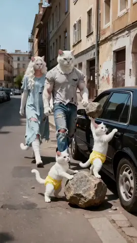 AI GENERATED CAT VIDEO #fyp #foryoupage #viral #catsoftiktok #cat 