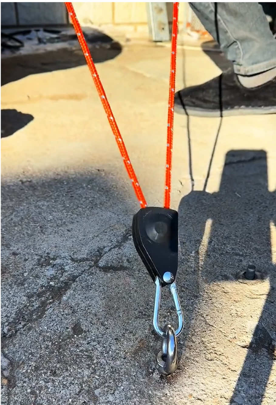 Bộ căng dây ròng ròng có khoá tự hãm, căng bạt, dựng lều trại rất tiện #xuhuong #dodungtienich 