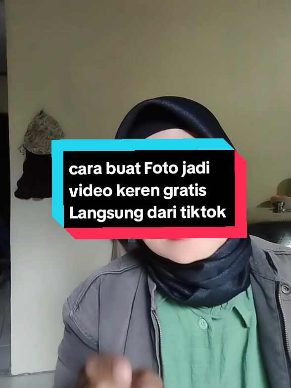 cara buat foto jadi video keren gratis langsung dari tiktok  #cara  #foto #efek #vidiokeren