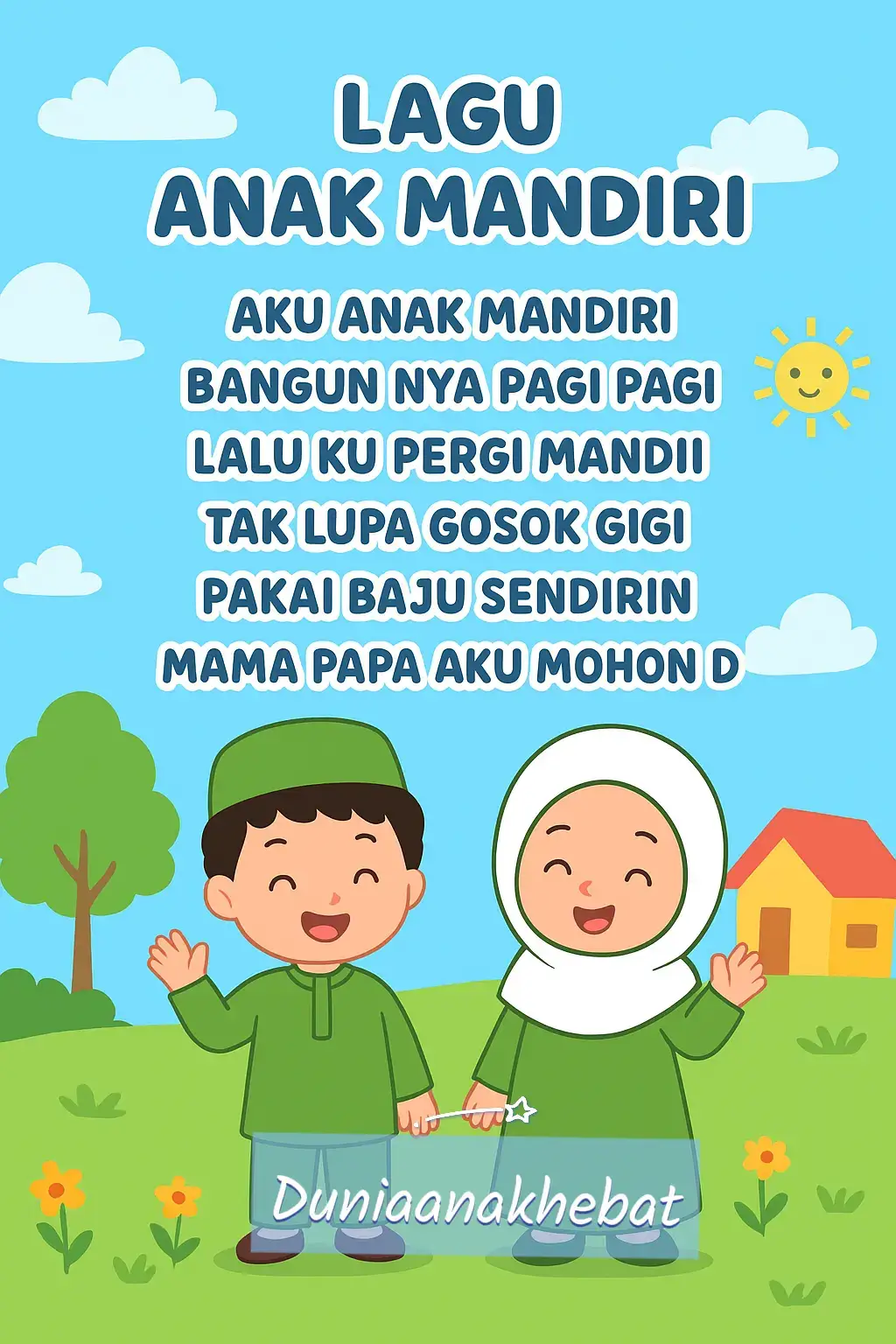 Ajarkan anak sejak dini untuk mandiri 🌞 Bangun pagi, mandi sendiri, gosok gigi, dan siap berangkat dengan semangat! 💪✨ 🥰 Anak yang mandiri tumbuh percaya diri dan tangguh 💖 Yuk Bunda, biasakan rutinitas kecil ini tiap pagi 🌼 #DuniaAnakHebat #LaguAnak #EdukasiAnak #BelajarMandiri #ParentingAnak 