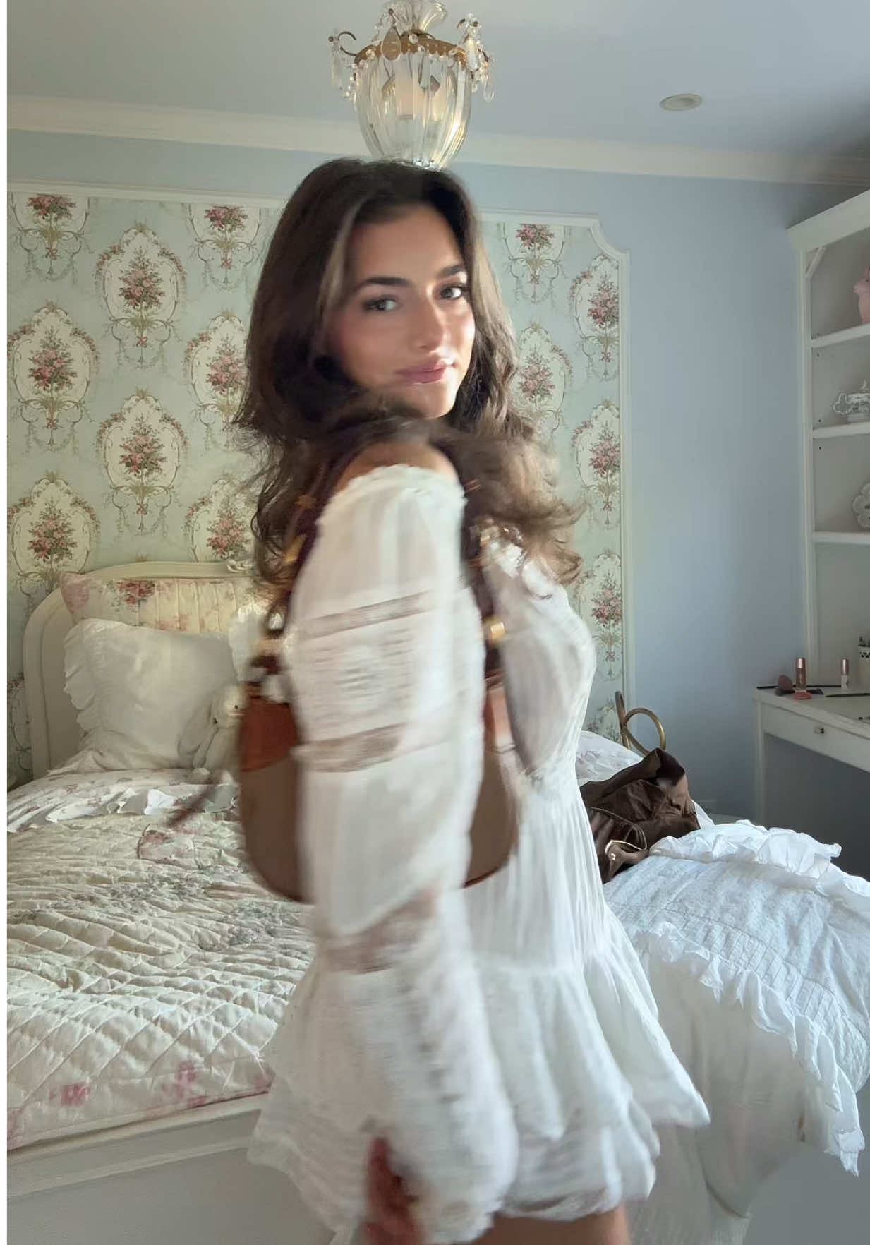 Another white dress…. #loveshackfancy #shabbychic #vintage #roominspo #vintageaesthetic 