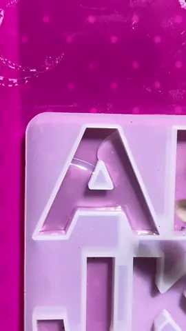 Resin alphabet A #resin #keychain #fyp #handmade 