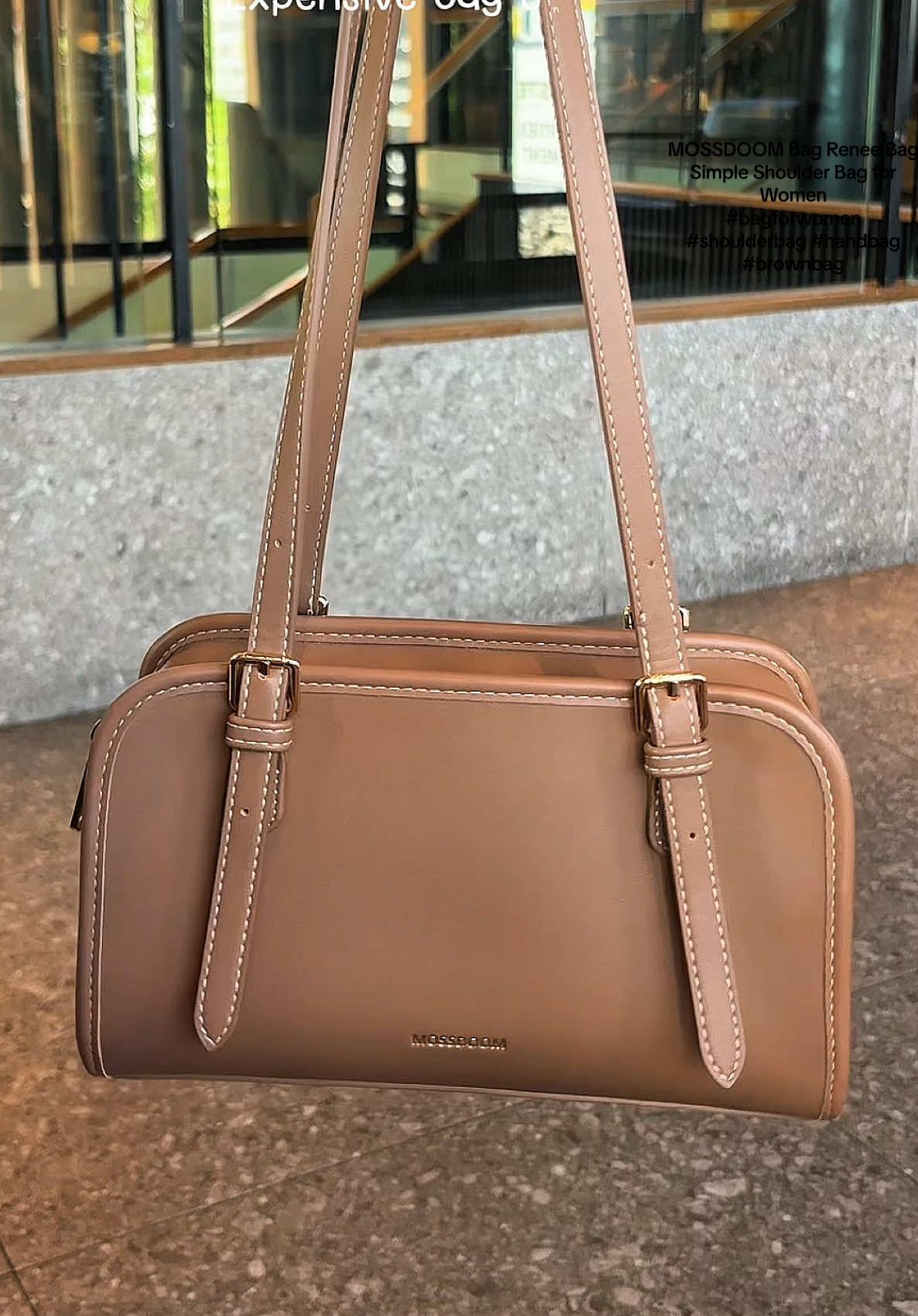 MOSSDOOM Bag Renee Bag Simple Shoulder Bag for Women #bagforwomen #shoulderbag #handbag #brownbag 
