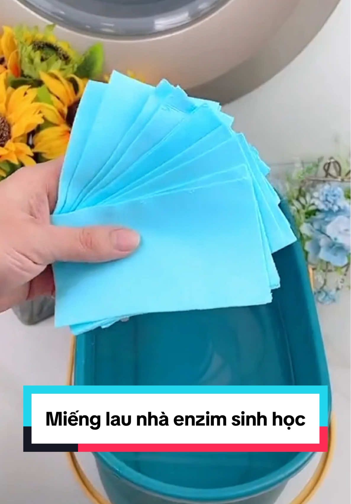 Miếng lau nhà enzim sinh học #mienglaunha #mienglausantantrongnuoc #mienglausanhoatan 