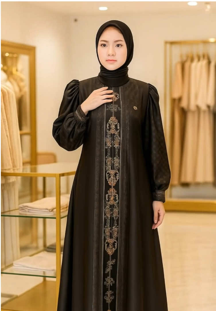 Faraz Label - KARYN DRESS (TANPA HIJAB) Busana Muslim Wanita Dress Armany Arabian Silk Printing Sultan Gamis Silk Mewah Trend Lebaran 2026 #gamis #dress #gamiskekinian #gamislebaran #fyp 