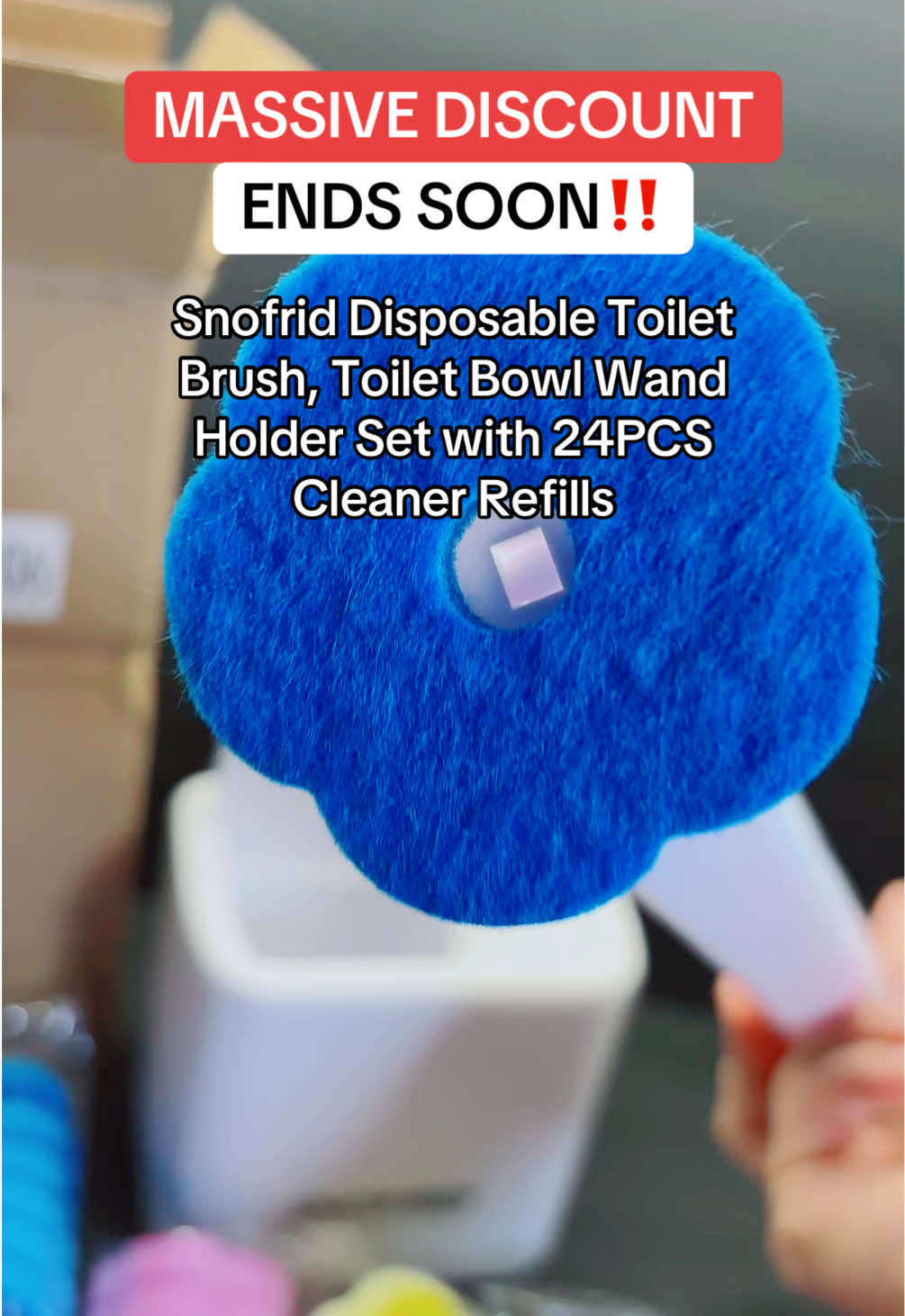 Snofrid Disposable Toilet Brush, Toilet Bowl Wand Holder Set with 24PCS Cleaner Refills, Bathroom Cleaning System for Sink Bathtub Drain Wash Basin Urinal, Wall-Mount Scrubbing Toilet Brush Bathroom Cleaning Kit #toiletcleaner #toiletbrush  #T#TikTokShopFallDealsForYouTikTokShopBlackfriday  #TikTokShopCreatorPicks  Disclaimer: Final price, shipping costs, coupons, and discounts may vary and are subject to change at any time. Always check the TikTok Shop listing for the latest details. Video posted on 10/19/2025
