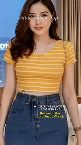 Lettuce Stripe Top Women's Clothing Fit XS to Medium #sexy #lettuce #stripe #shirt  