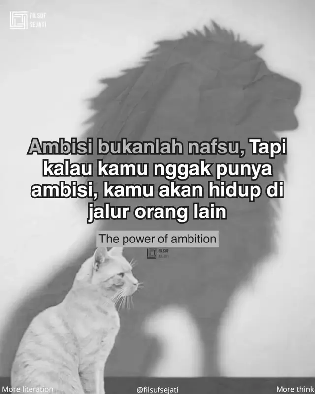 Dalam dunia psikologi dan sains motivasi, ambisi untuk mendapatkan hasil maksimal sudah banyak diteliti oleh para ilmuwan. Berikut ini rangkuman pandangan dan hasil riset ilmiah tentang ambisi 👇 --- 🧠 1. Ambisi = Dorongan Internal untuk Mencapai Tujuan Besar Menurut Angela Duckworth (psikolog dari University of Pennsylvania), > “Ambisi bukan sekadar keinginan, tapi kombinasi antara hasrat yang kuat dan ketekunan jangka panjang.” 📌 Dalam penelitiannya tentang grit (daya juang), ia menemukan: Orang ambisius dengan daya juang tinggi lebih mungkin mencapai hasil maksimal, meskipun tidak selalu paling pintar atau berbakat. Kunci utamanya adalah konsistensi dalam jangka panjang, bukan sekadar semangat sesaat. --- 🚀 2. Ambisi Harus Disertai Tujuan Spesifik Menurut teori Goal Setting dari Edwin A. Locke dan Gary Latham: > “Tujuan yang jelas dan menantang meningkatkan performa hingga 90% lebih tinggi dibanding tujuan kabur atau terlalu mudah.” ✅ Artinya: Semakin jelas dan spesifik tujuan ambisimu, Semakin tinggi kemungkinan kamu mendapatkan hasil maksimal. Contoh: ❌ “Saya ingin sukses” → terlalu umum ✅ “Saya ingin punya bisnis tanah dengan penghasilan Rp100 juta per bulan dalam 2 tahun” → jelas dan terukur. --- 📈 3. Ambisi Mengaktifkan Sistem Motivasi Otak Riset neurologi dari Harvard University menunjukkan: Saat seseorang mempunyai target kuat dan percaya bisa mencapainya, bagian otak prefrontal cortex dan dopamin system akan aktif. Hal ini meningkatkan fokus, semangat kerja, daya tahan terhadap stres, dan ketekunan. 🧠 Ambisi secara biologis menguatkan kemampuan seseorang untuk terus maju. --- ⚖️ 4. Ambisi yang Sehat vs. Ambisi Buta Para ilmuwan membedakan: 🟢 Ambisi Sehat → Mendorong pertumbuhan diri, realistis, dan tetap punya empati. 🔴 Ambisi Buta → Mengejar hasil tanpa memperhatikan nilai, kesehatan, atau moral. Menurut Robert A. Emmons (pakar motivasi), orang dengan ambisi sehat: Lebih bahagia jangka panjang, Lebih tahan terhadap kegagalan, Dan lebih stabil secara emosional. --- 🧭 5. Ambisi Bekerja Efektif Jika Diiringi Makna Hidup Riset Stanford University menunjukkan: > “Ambisi yang dikaitkan dengan makna hidup (purpose) menghasilkan performa 2x lebih tinggi dibanding ambisi yang hanya mengejar uang.” Contoh: Orang yang punya tujuan “membangun masa depan keluarga” biasanya lebih gigih dan tahan banting daripada yang hanya “ingin kaya cepat”. --- 🏁 Kesimpulan Ilmiah tentang Ambisi: Ambisi bisa mendorong performa maksimal bila: 1. Punya tujuan jelas dan spesifik. 2. Disertai daya juang (grit) jangka panjang. 3. Didukung makna dan nilai hidup. 4. Seimbang antara ambisi dan moral. --- 📝 Quote ilmiah singkat: > “Ambisi bukan sekadar impian besar, tapi energi terarah yang mampu mengubah kemungkinan menjadi kenyataan.” — Angela Duckworth#education #inspiration #motivation #fyp #viraltiktok 