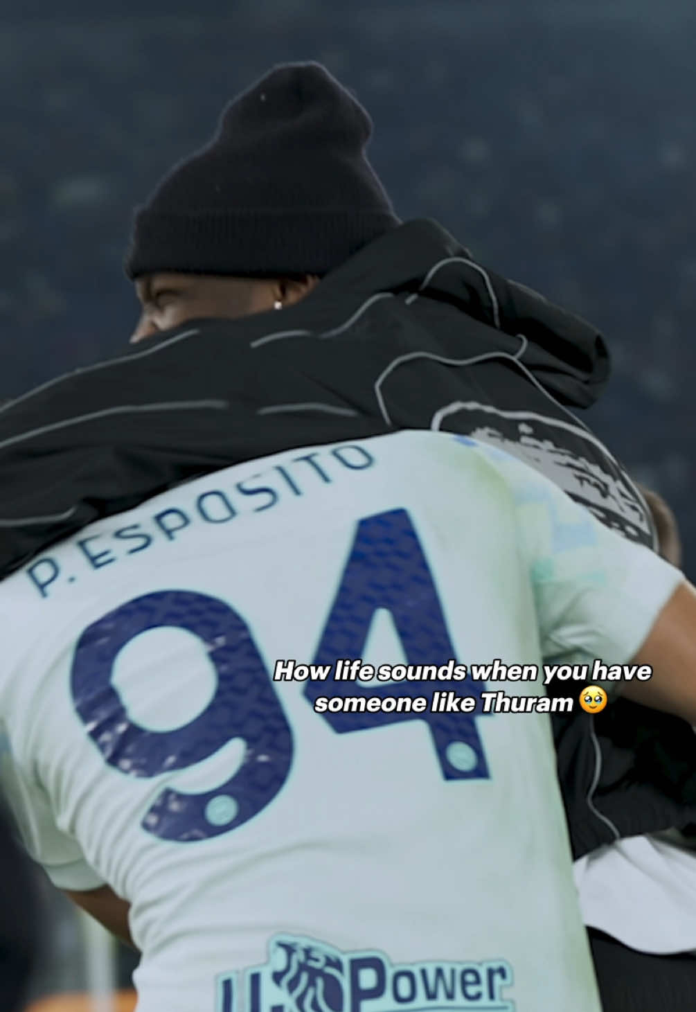 We do feel very lucky 🥹 #Thuram #Pio #RomaInter 