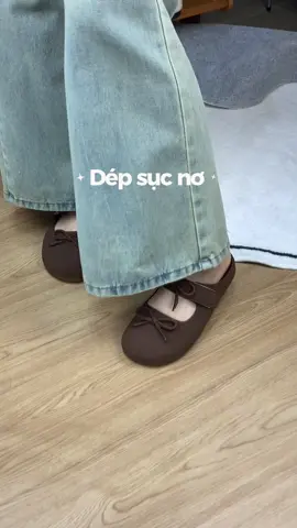 Dép sục nơ #giaynu #giayxinh #depsuc 