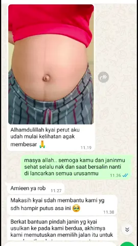 syukur alhamdulillah bertambah lagi pasien kyai yang telah berhasil hamil. kyai hanya bisa mendoakan dan membantu sebisa mungkin selebihnya kyai serahkan kepada ketentuan allah swt. jadi jangan pernah lupa atas kehendak Allah swt dan selalu bersyukur atas kebaikannya. #promilcepathamil #promilberhasil #promil #pejuanggaris2 #pejuanggarisdua 