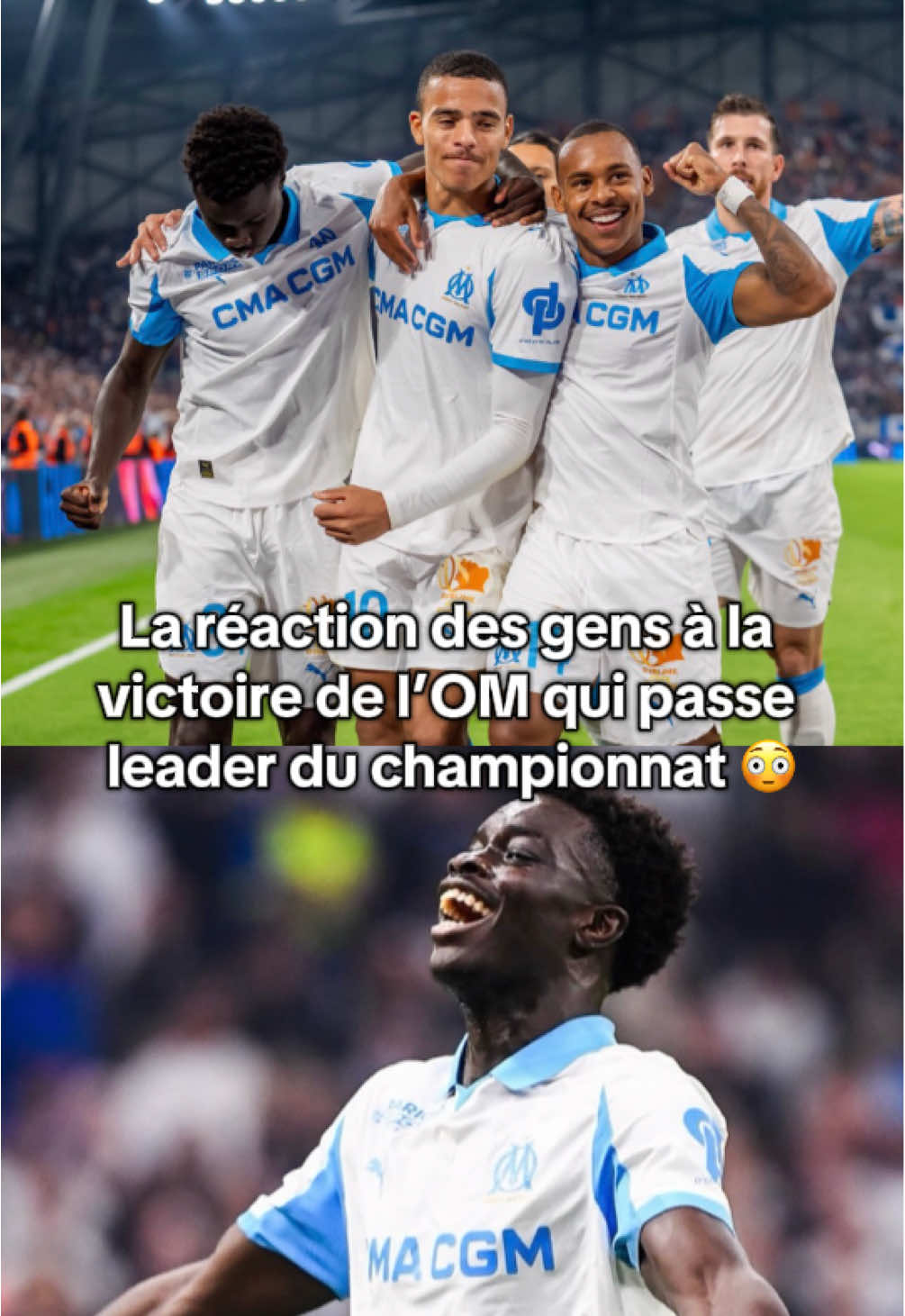 L’OM est leader de Ligue 1 😳#reaction #mdr #om #greenwood #ligue1 