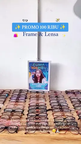 🍁Setiap pembelian Frame + Lensa Antiradiasi Standar dimulai 100 Ribuan aja lohh, Sudah free Box, Lap & Cairan pembersih lensa🤗 Dengan ukuran:👇 👉 Normal 👉 Minus s/d -5.00 👉 Cylinder s/d -2.00 👉 Plus s/d +3.00 🍁Optik B. Riski  juga melayani:👇 📌 PERIKSA MATA GRATIS 📌 SERVICE KACAMATA GRATIS 📌 FREE KONSULTASI 📌 DISKON 20% UNTUK PELAJAR 💁‍♀️ Mau pakai resep dokter/resep sendiri??  Tentunya bisa banget dong👌 #kacamataminus  #kacamataplus  #kacamatabaca  #kacamataphotocromic  #kacamatablueray 