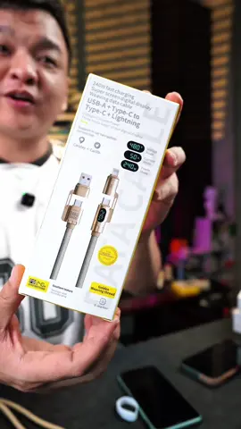 Cáp sạc nhanh 4 trong 1 Công Suất 240W #sacnhanh #capsacnhanh 