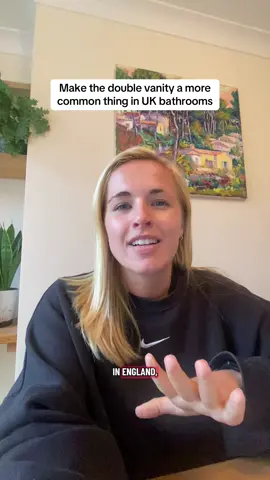 I don’t want to share my sink!!!  #bathroomdesign #americaninengland #selfish #fyp 