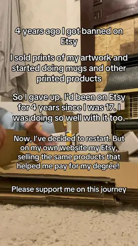 I started Etsy when I was 17, it was a cute hobby and then eventually it helped me helpe my mom with paying the bills and I spent so much time on my work and packaging and making products, it eventually helped me save and pay for my degree!!  I’m now 25 and work in corporate, but this part of my life never left my brain, always thought about it. I was doing well on Etsy and having success and one day it just shut down and everything was gone. I didn’t know what to do or how to recover, I didn’t have a backup plan. I closed my social media’s and gave up and just went on with my life. But I have always loved this ‘hobby’ and I love what I could do for some people and the stories I got told and the reviews. When Etsy shut me done all my sales and reviews and customers went too. I’m trying to rebuild it but this time as a brand and on my own website, it’s currently in need of help which I’m working on but please support my journey. #smallbusinesscheck #smallbusinessuk #drawings #portraitart #etsysmallbusiness 