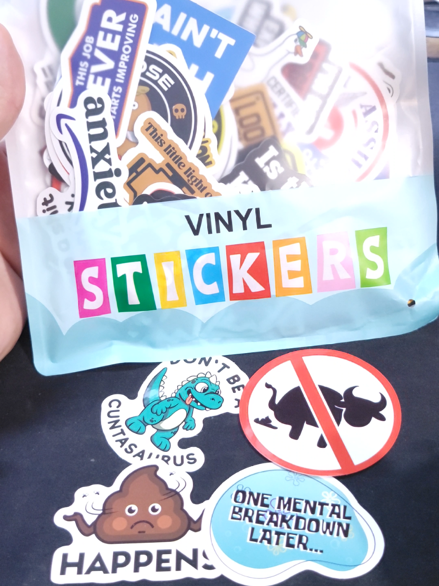 Funny Vinyl Stickers 😁 #vinylstickers #stickers 