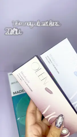 Nay lên clip unbox tình iu Olens của tuii ˚.🎀༘⋆  2 màu tui chọn là moodnight brown với gray, giãn nhẹ, DIA 14.2 DIA 13 lên mắt siu hack 🤍  Độ ẩm cao đeo cả ngày khum mỏi lun #fyp #unbox #viral #xuhuong #lens @오렌즈 OLENS @OLENS Global Official