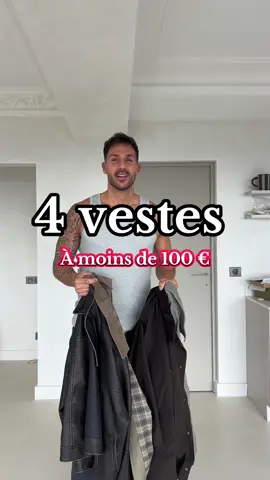 4 veste à moins de 100 euros  Laquelle vous préférez ?  Liens vestes :  1 - Pull and Bear - 7700513716 2 - H&M - 1296874004006 3 - Uniqlo - 478230 4 - H&M - 1295768002006 #veste #jacket #ModeHomme #vesteautomne #lookautomnal 