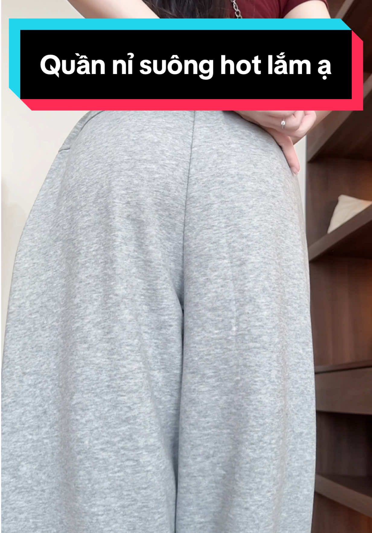 Quần nỉ suông basic hack dáng lắm #xuhuong #phanhriviuuu #quanhottrend #outfitideas #L 