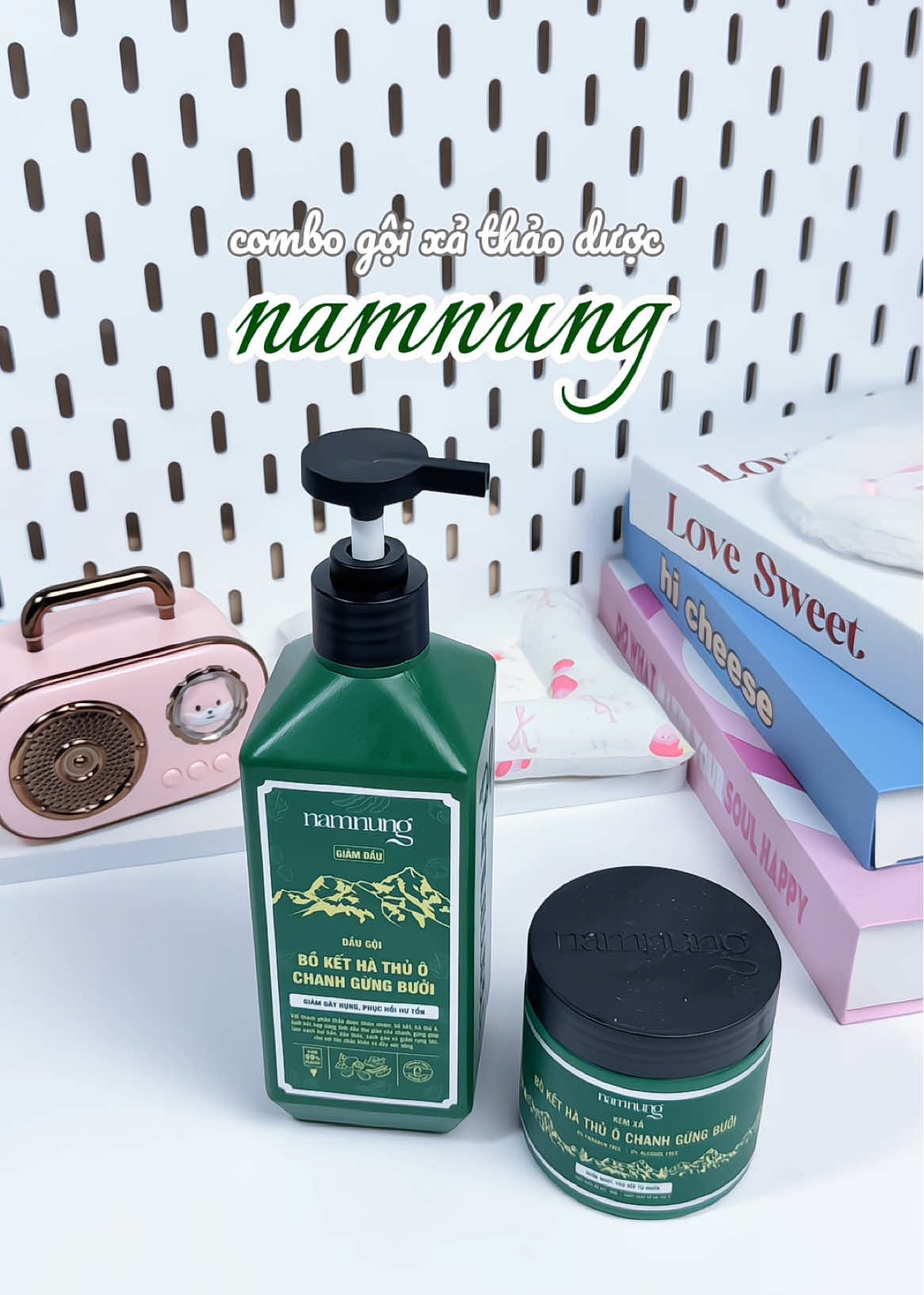 Combo gội xả thảo dược namnung  #daugoithaoduoc #daugoinamnung #daugoi #namnung #goixathaoduoc  @🍡Kẹo Rì Viu🍭 