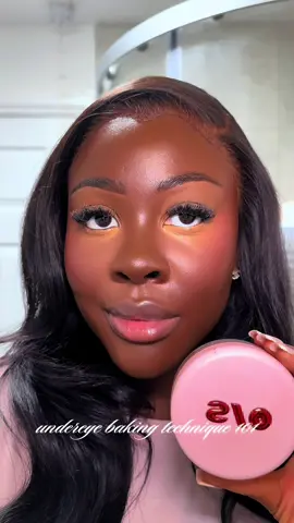 steal my crease proof undereye  baking technique 😍🧁 products used:  @ONE SIZE BEAUTY ultimate blurring setting powder in shade (rich peach) *highly recommend*  @Nuban Beauty setting powder in shade (caramel) *highlighly recommend* #fyp #undereyetutorial #softbaseroutine #settingpowder #bakingtutorial 