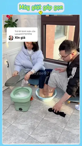 Trả lời @Lananh17101998  Máy giặt gấp gọn tiện lợi Mình gắn giỏ hàng trong video này bạn ấn vào tham khảo thử nhé. cám ơn bạn. 