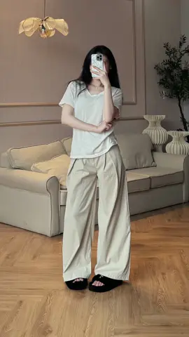 Quần kaki ống rộng #review #xh 