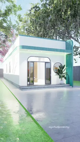 Nhà cấp 4 đẹp cho gia đình nhỏ hiện đại tiết kiệm siêu xinh #nhadep #nhacap4 #nhahiendai 