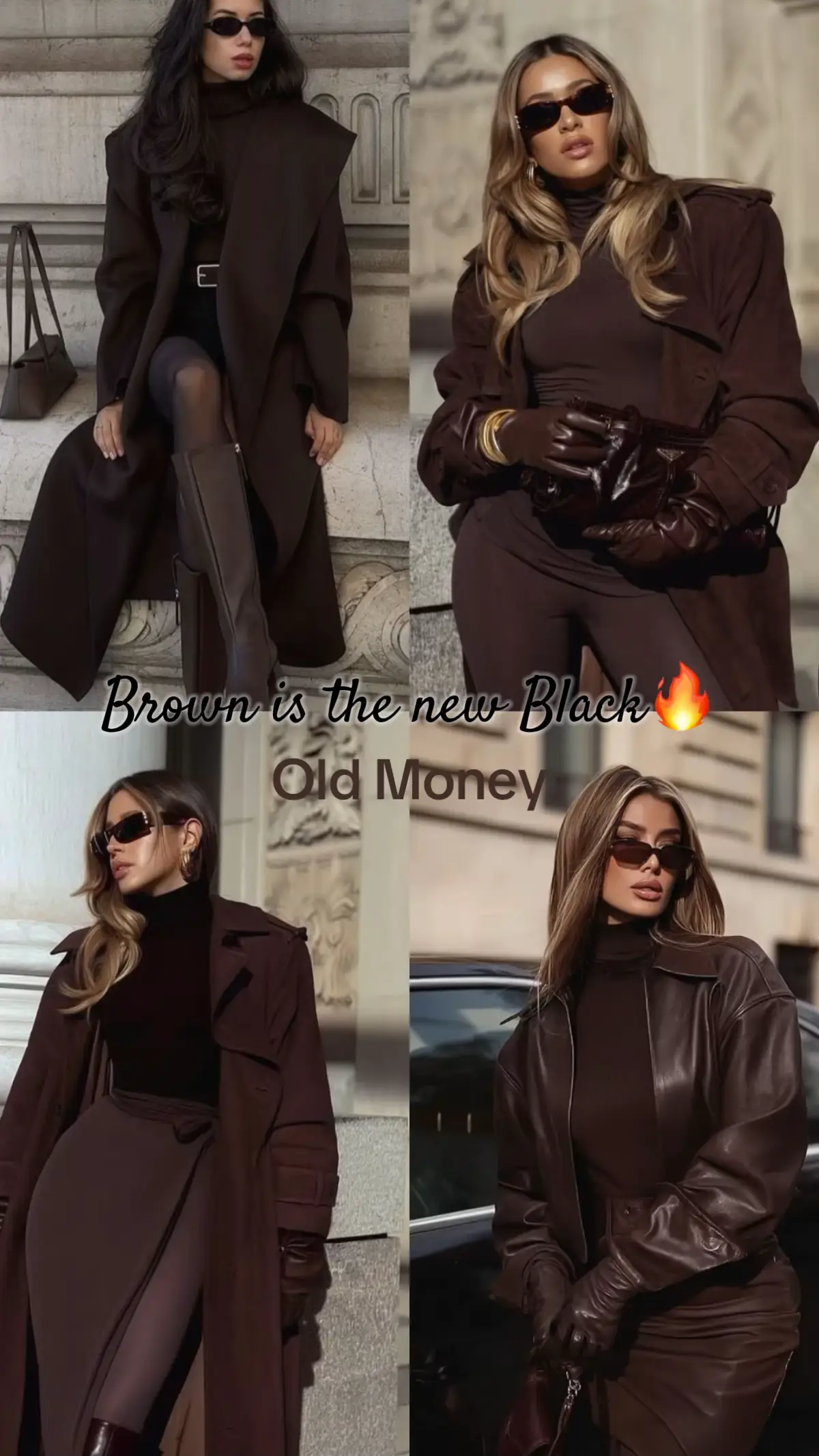 Brown is the new Black🔥🤎🤎 #OOTD #fashion #oldmoney #tiktokviral #classicstyle 