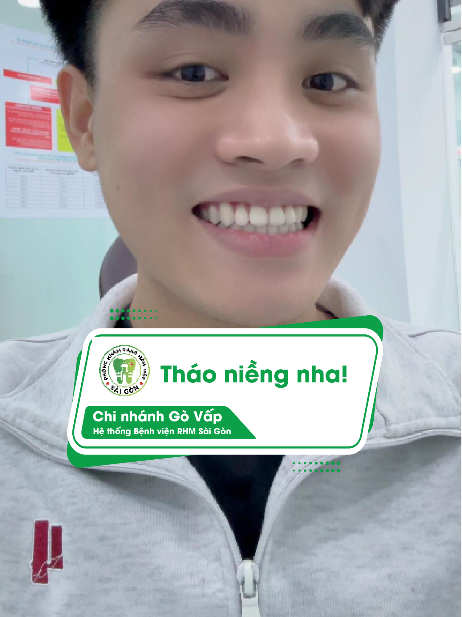 Tháo niềng xong là cười tự tin liền á nha 😍 bạn nào còn phân vân thì xem kq này có đáng hông nhé! #nhakhoagovap #niềng #niềng_răng #niengrang #niengrangmaccai