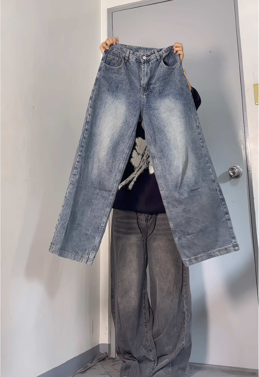 denim washed pants✨ #denimpants #jeans #unisexpants #TikTokFashion 