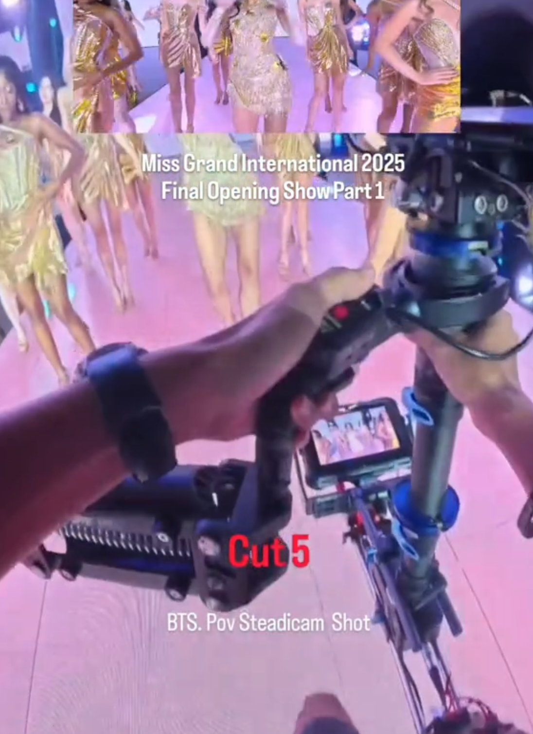 BTS. POV Steadicam Shot 