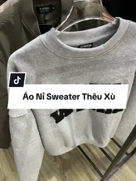Áo Nỉ Sweater Thêu Xù đeppmê#aonisweater #aoni #xuhuongg #xuhuongtiktok #affiliate 