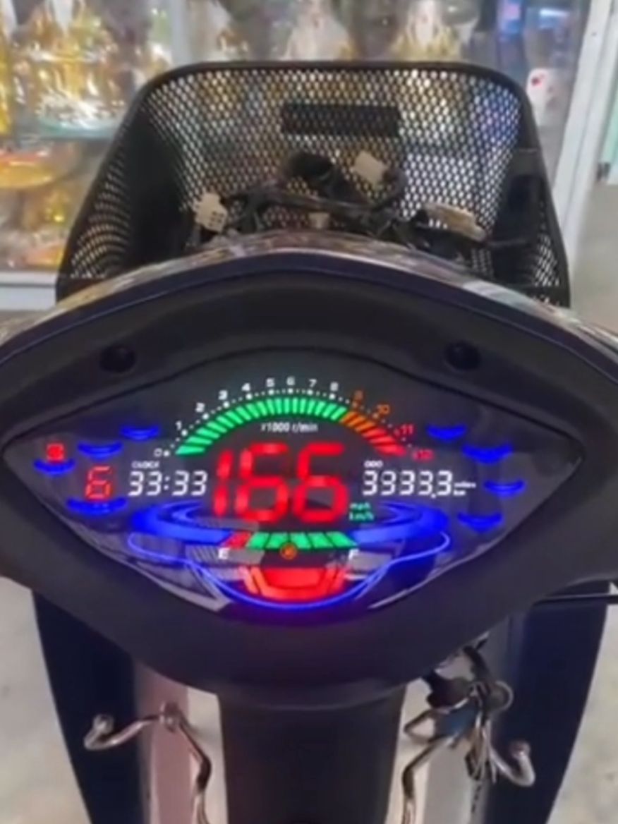 Đồng hồ điện tử xe wave alpha.#review #xuhuong #LearnOnTikTok 