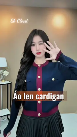 Best-seller gọi tên bản cardigan xanh navy 💙 Sang, xịn, tôn da cực, mặc lên auto xinh! Hết size sớm lắm đó, nhanh tay nha 😍#aolennu #aolenxinh #thoitrangnu #skclosetofficial #xuhuong 