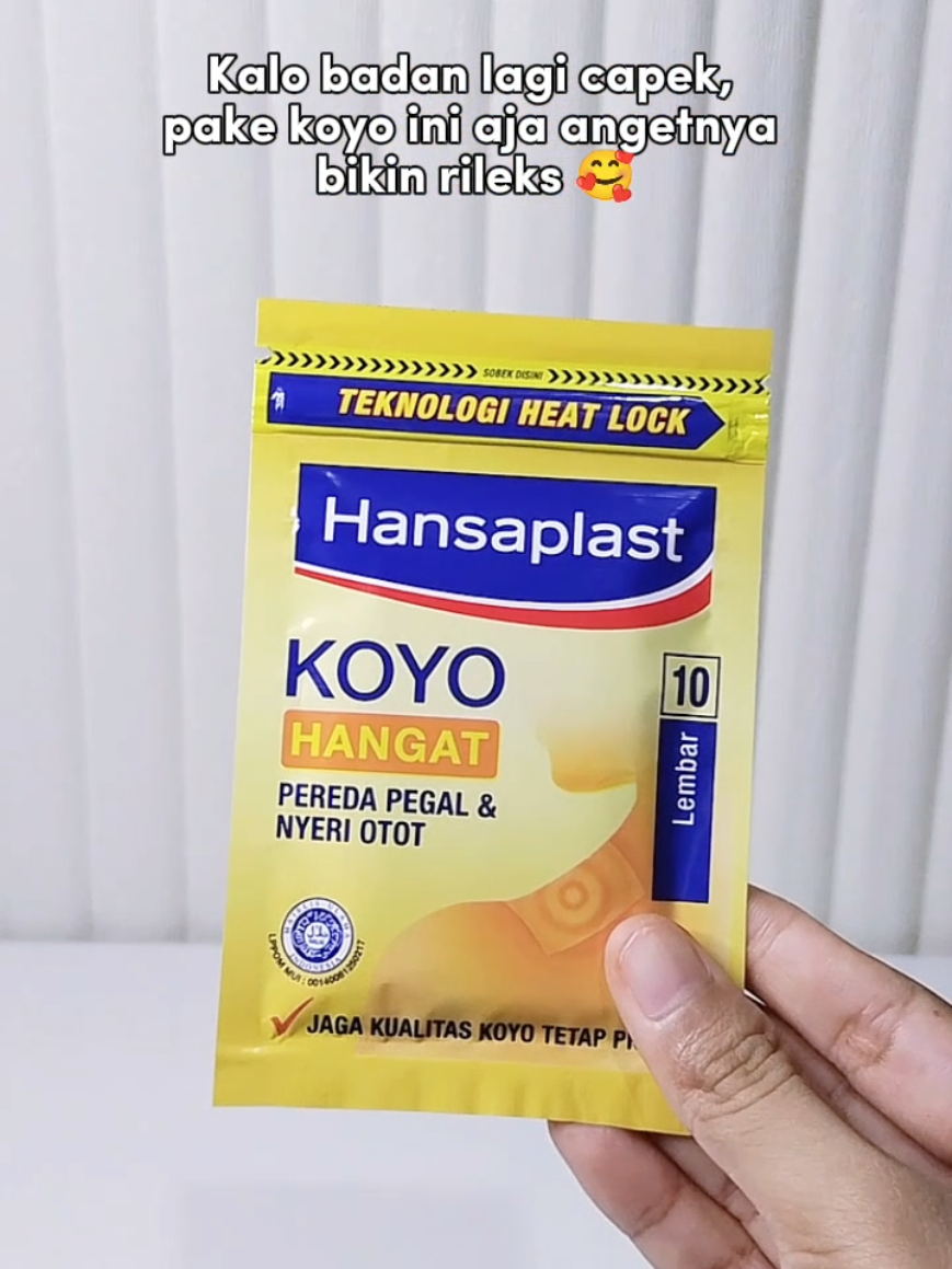 Hansaplast Koyo Hangat @Hansaplast Indonesia #hansaplast #hansaplastkoyohangat #koyohangat #koyo #fyp 