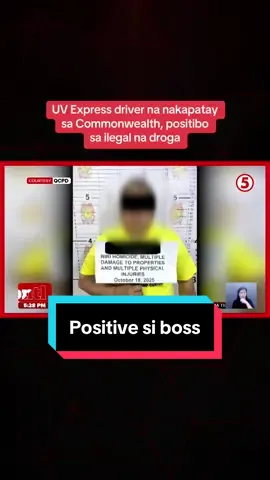 Nagpositibo sa ilegal na droga ang UV Express driver na nakapatay matapos araruhin ang ilang sasakyan sa tabing kalsada sa Commonwealth, Quezon City. #FrontlineWeekend