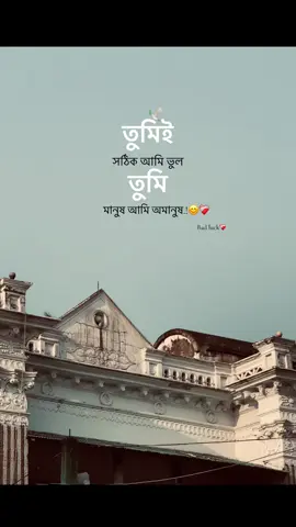 তুমিই  সঠিক আমি ভুল,তুমি মানুষ আমি অমানুষ..!!!😊❤️‍🩹#foryou #foryoupage #bdtiktokofficial🇧🇩 #fyp @TikTok @tiktok creators @TikTok Bangladesh 
