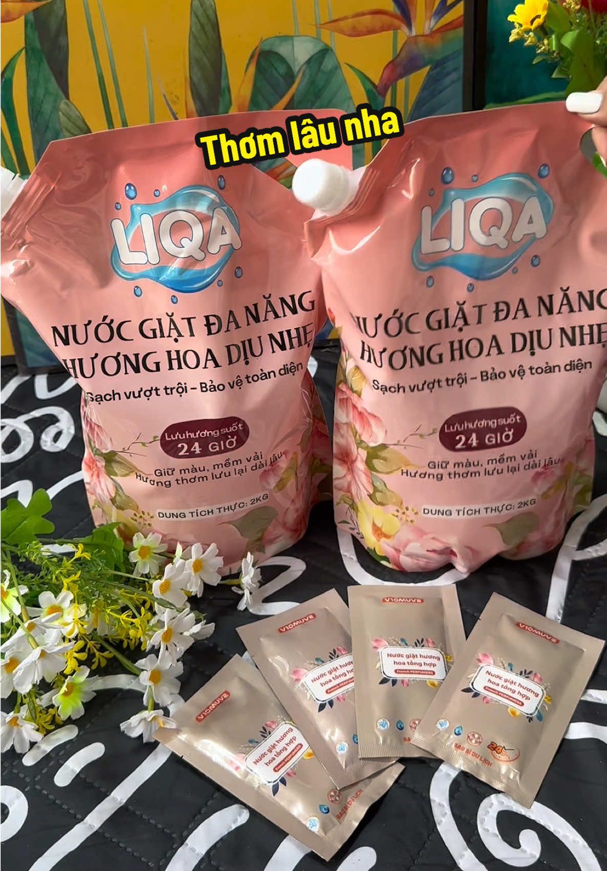 Nước giặt xả liqa vừa  mới ra mắt thơm lắm luôn nè 🥰 ##liqa##nuocgiatxa##nuocgiat##nuocgiatliqa##kieukieu