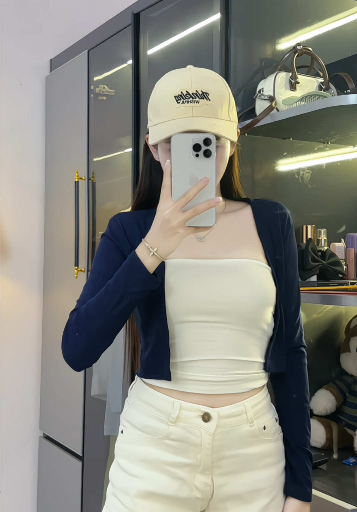 Khoác cardigan dáng vừa #aocardigan #outfit #fyp #viral #xuhuong 