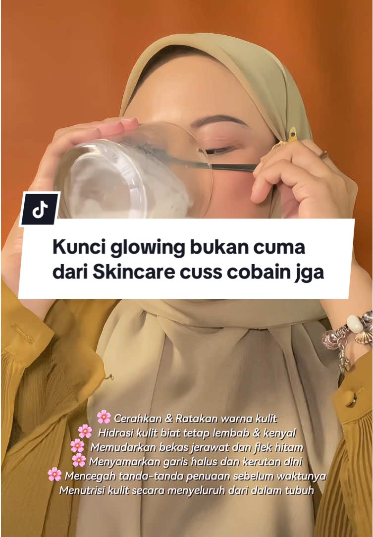 Glowing dari dalam itu nyata! 💫 Collagen dari Dermathib bantu regenerasi kulit, samarkan garis halus, dan bikin kulit cerah sehat! @Dermathib #collagendrink #collagendermathib #dermathib 