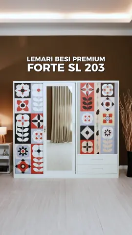 Another lemari besi, but MAKE IT BIGGER!✨ Yes, ada yang baru dari Forte Series yaitu Forte SL 203. Lemari besi sliding 3 pintu, compartment luas cocok buat kamu yang pakainnya banyak!😋 Ukuran lemari: 200 x 60 x 185 cm MORE INFO HIT DM KAMI YA!🥰 #activfurniture #lemari #lemaribesi #lemarisliding #lemaripakaian 