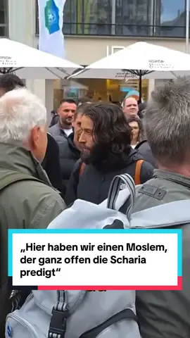 „Hier haben wir einen Moslem, der ganz offen die Scharia predigt“ #irfanpeci #irfan #Islam #münchen #sharia 