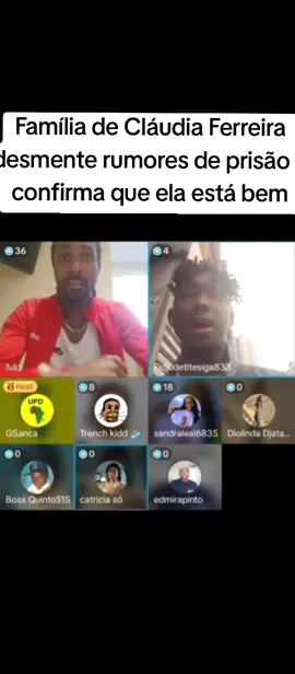 Após os rumores de que Cláudia Ferreira, ativista apoiadora de Umaro Sissoco Embaló, teria sido detida no aeroporto de França por suposto transporte de substâncias proibidas, a família da ativista usou uma live no TikTok para desmentir as alegações. Durante a transmissão, os familiares garantiram que Cláudia Ferreira está bem e em segurança, e que a ativista não está presa, como afirmado por alguns opositores. Eles informaram também que estão em contato direto com Cláudia e que ela se encontra tranquila. A família revelou que Cláudia irá se pronunciar em breve nas redes sociais para esclarecer os detalhes do ocorrido. A live gerou grande repercussão, com muitos seguidores aguardando o pronunciamento oficial da ativista. A situação continua a gerar especulações, enquanto a população aguarda mais informações para entender o que realmente aconteceu. #bissautiktok🇬🇼❤️💍♥️ #bissautiktok🇬🇼👏👏👏👏 #palops🇦🇴🇲🇿🇸🇹🇨🇻🇬🇼 #bissautiktok🇬🇼❤️🇸🇳 #bissauportugal🇬🇼🇵🇹 