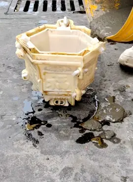 Đúc chậu đơn giản từ khuôn nhựa ABS #khuônchậucảnhcaobằng #khuonchaucaobang #khuonchau #khuônchậuđẹp #khuônchậu 